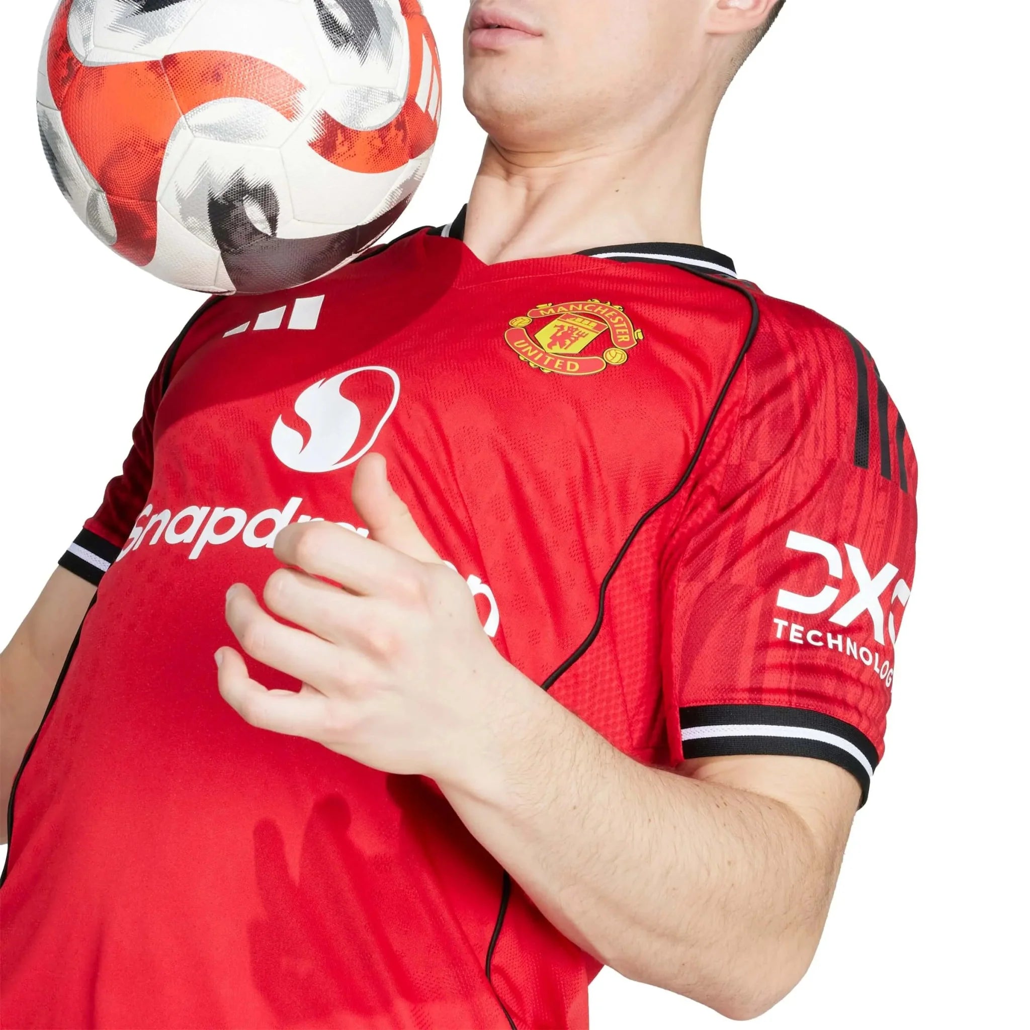 adidas 2025-26 Manchester United Men's Authentic Home Soccer Jersey