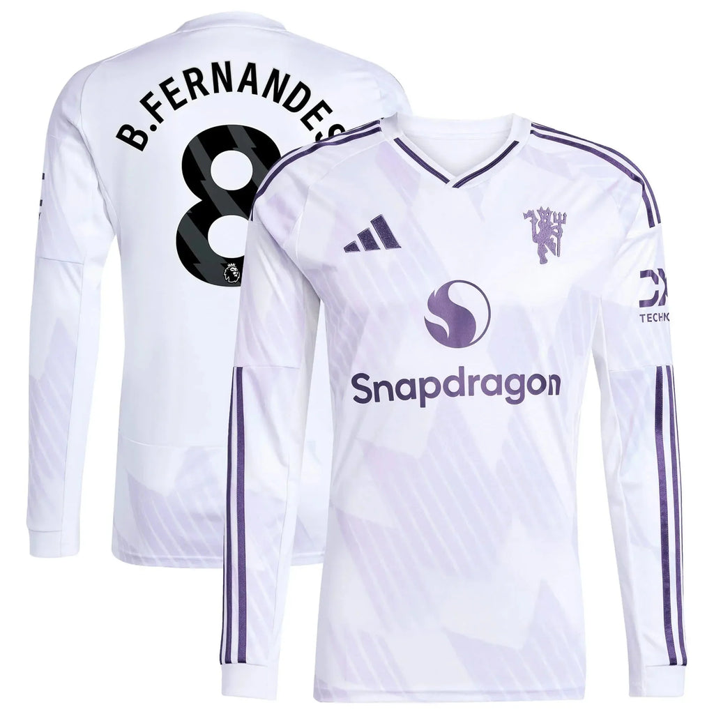 adidas 2025-26 Manchester United Men's Stadium Away Long-Sleeve Soccer Jersey