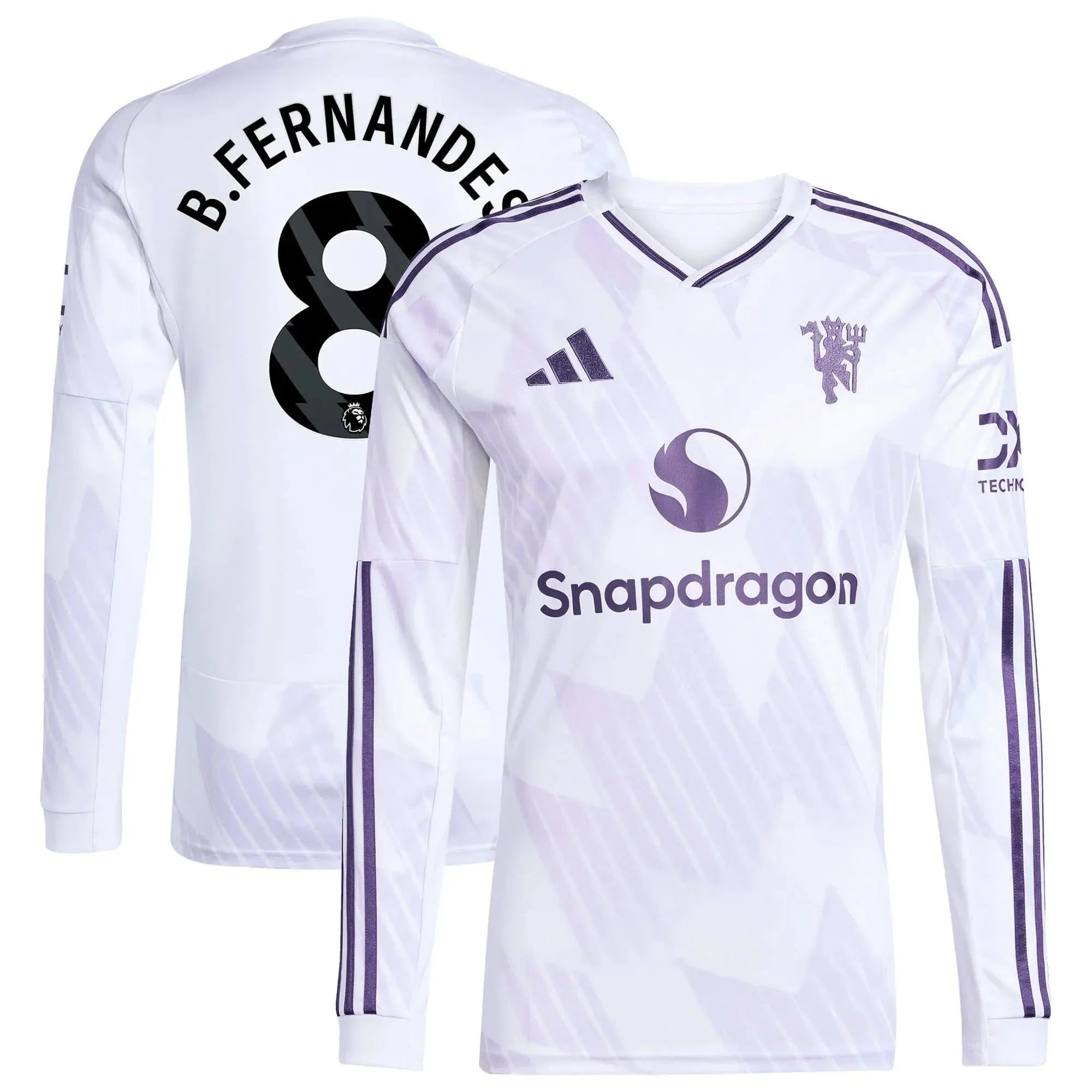 adidas 2025-26 Manchester United Men's Stadium Away Long-Sleeve Soccer Jersey