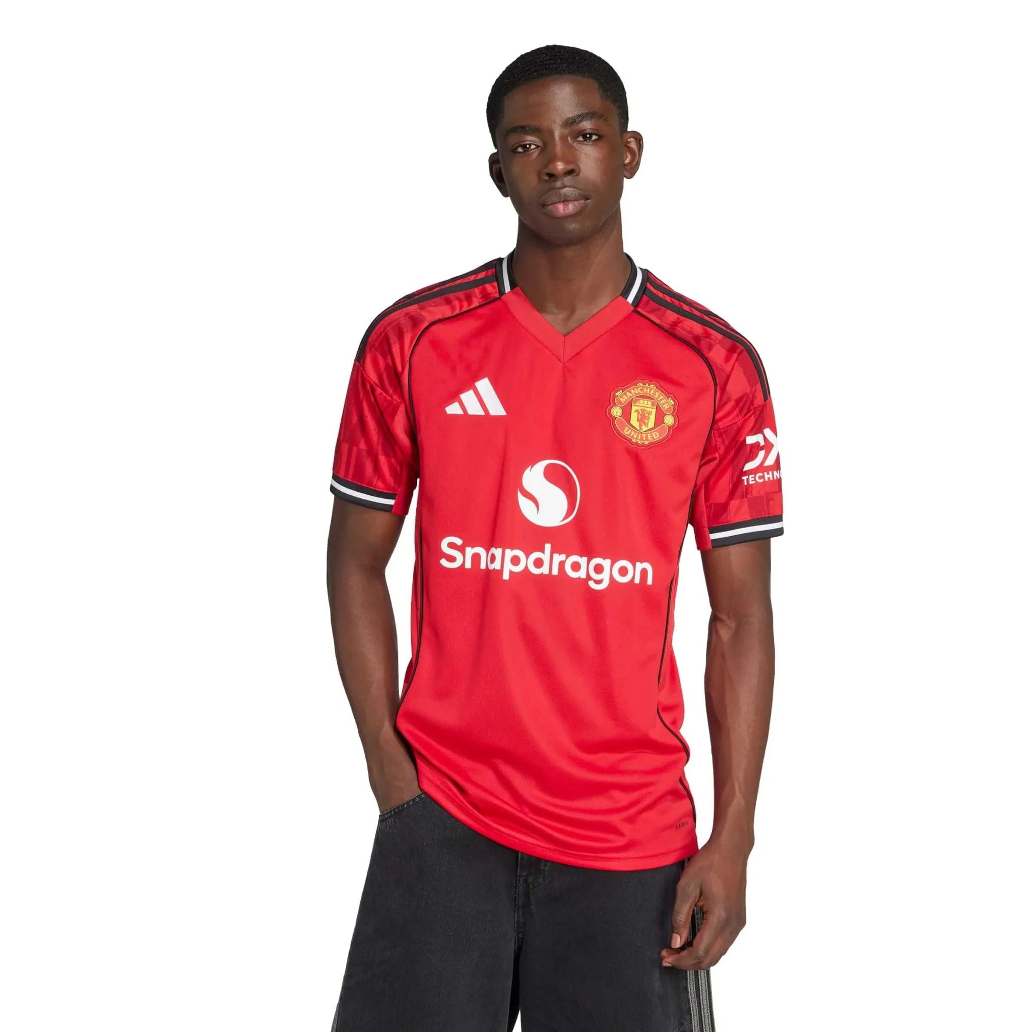 adidas 2025-26 Manchester United Men's Stadium Home Soccer Jersey
