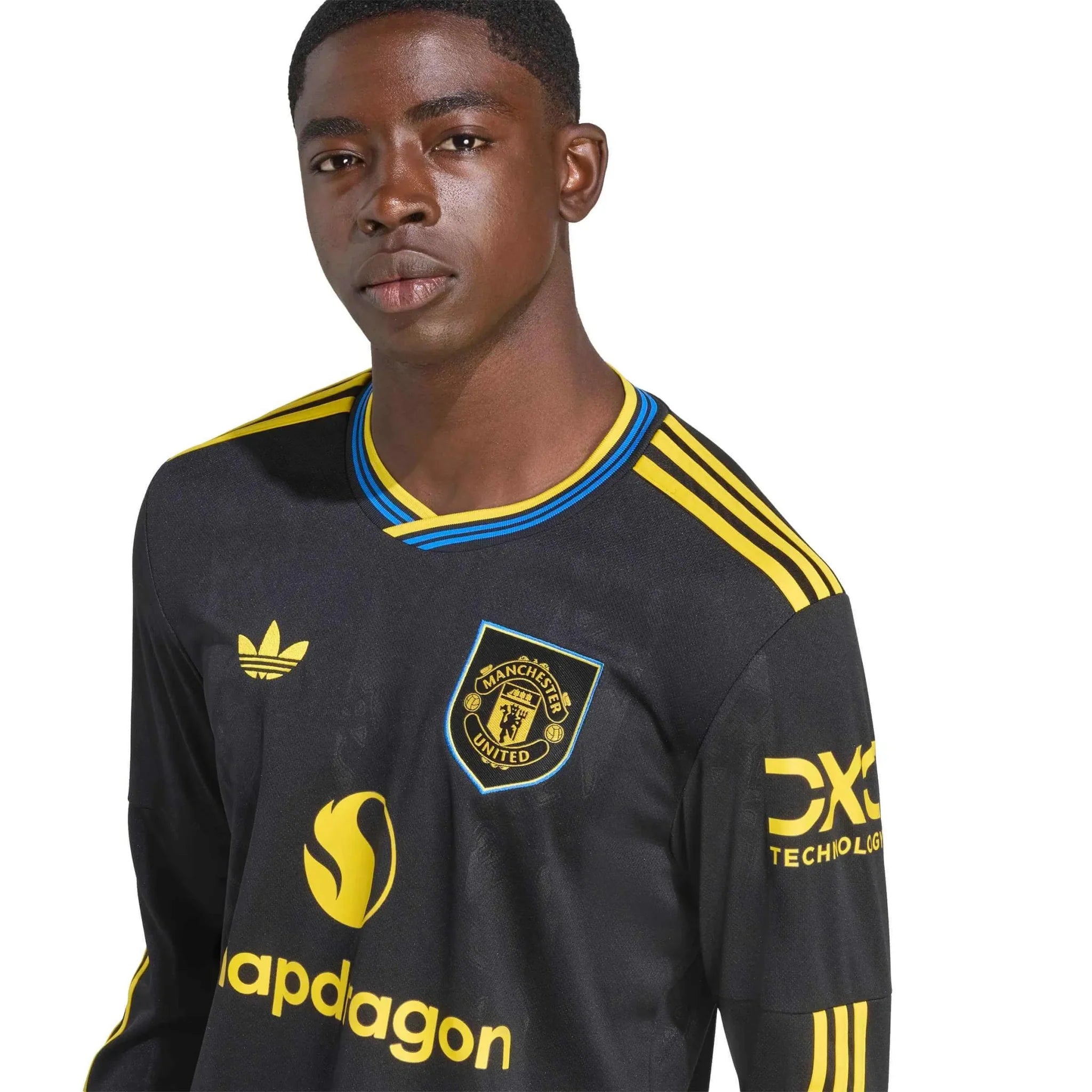 adidas 2025-26 Manchester United Men's Stadium Third Long-Sleeve Soccer Jersey