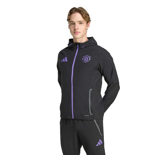 adidas 2025-26 Manchester United Men's Tiro 25 Competition Vis Tech Travel Jacket