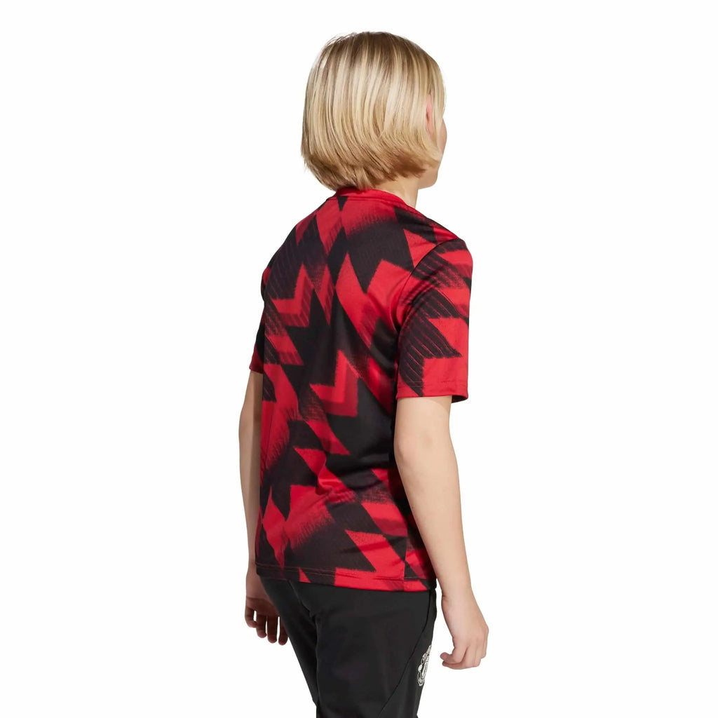 adidas 2025-26 Manchester United Youth Pre-Match Soccer Jersey