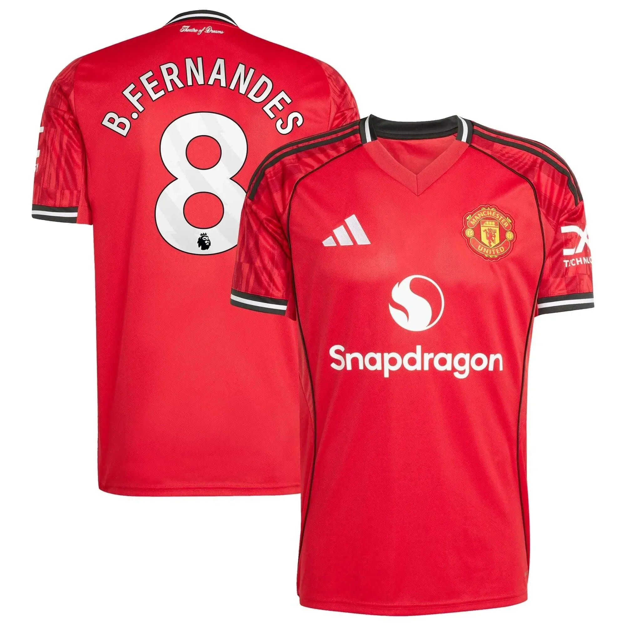 adidas 2025-26 Manchester United Youth Stadium Home Soccer Jersey