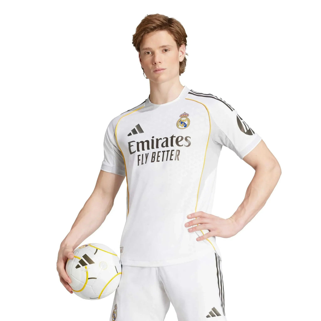 adidas 2025-26 Real Madrid Men's Authentic Home Soccer Jersey