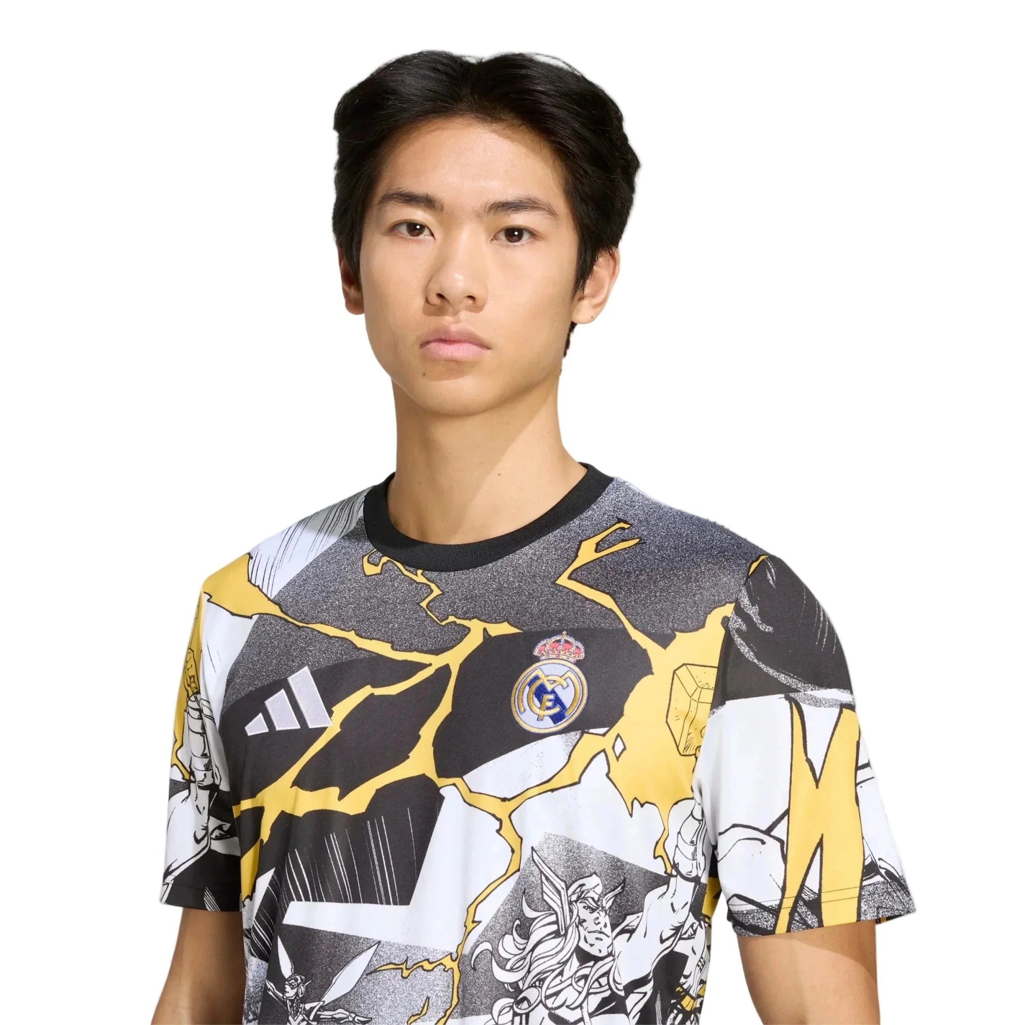 adidas 2025-26 Real Madrid Men's Avengers Pre-Match Soccer Jersey