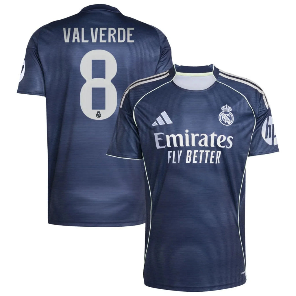 adidas 2025-26 Real Madrid Youth Stadium Away Soccer Jersey