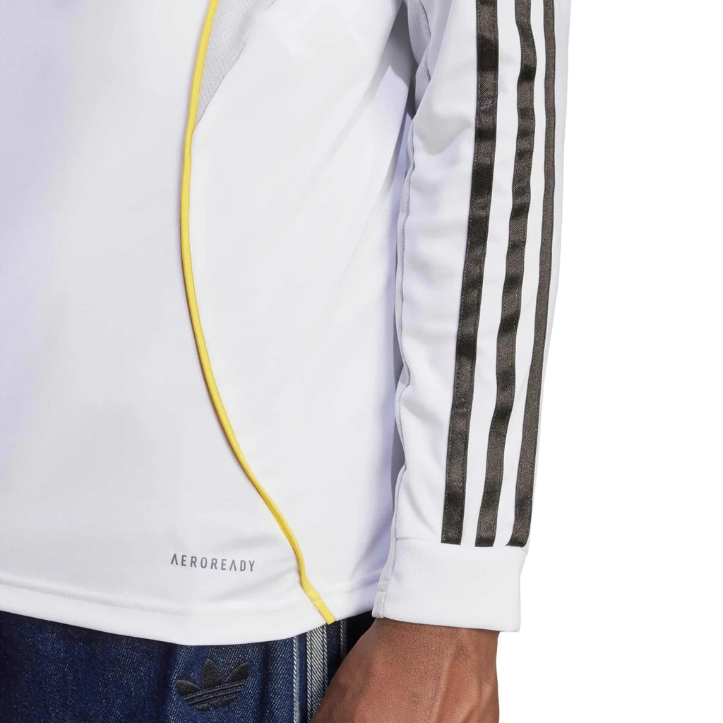 adidas 2025-26 Real Madrid Men's Stadium Home Long-Sleeve Soccer Jersey