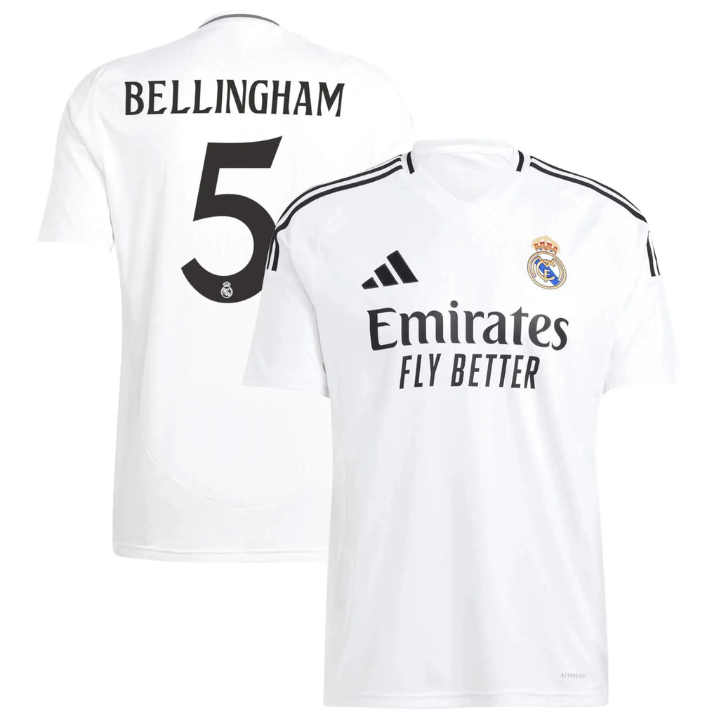 adidas 2025-26 Real Madrid Youth Stadium Home Soccer Jersey