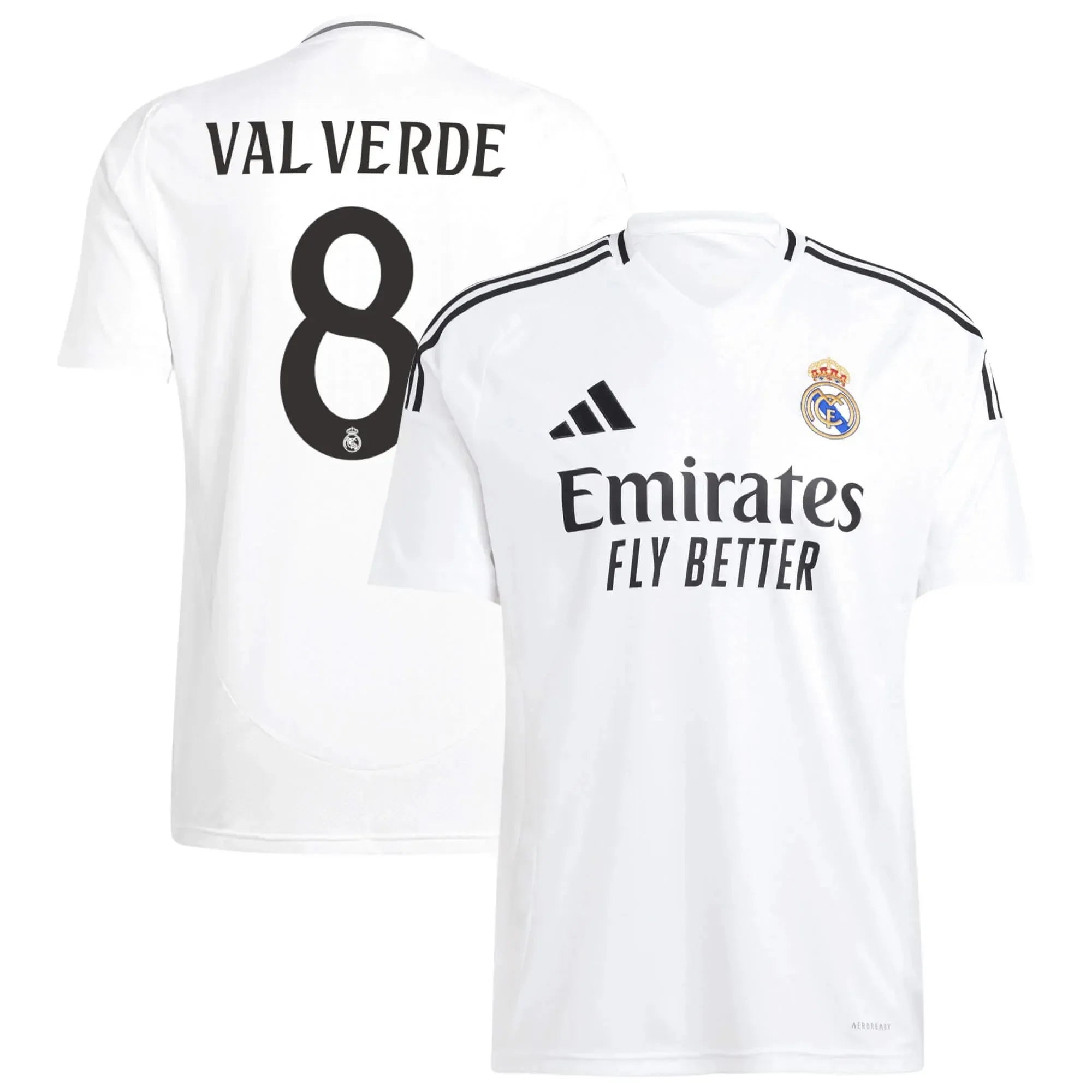 adidas 2025-26 Real Madrid Men's Stadium Home Soccer Jersey