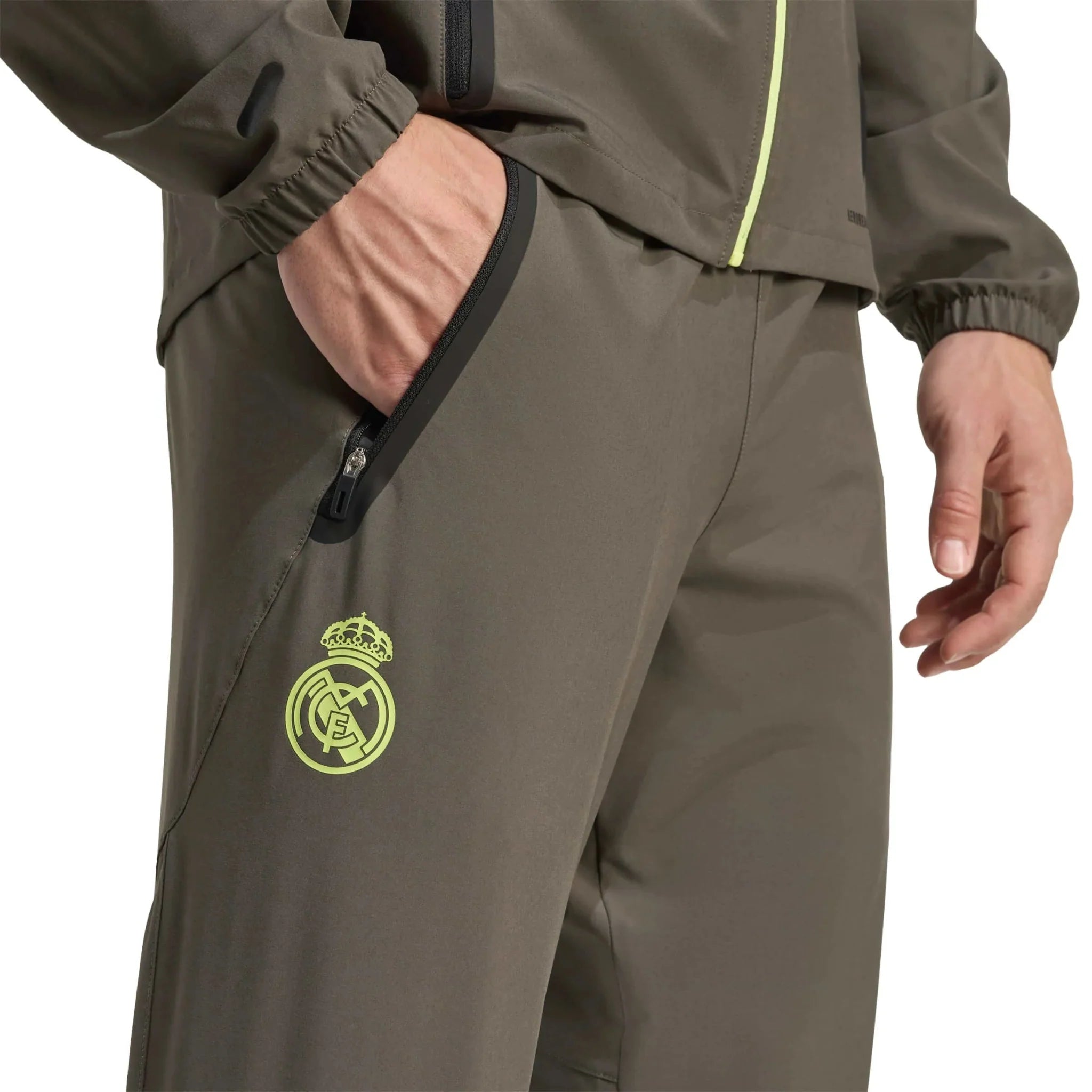 adidas 2025-26 Real Madrid Men's Tiro 25 Competition Vis Tech Travel Pants