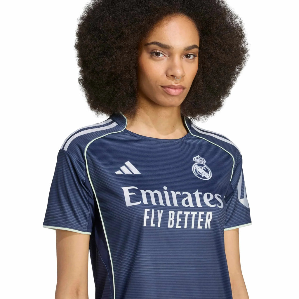 adidas 2025-26 Real Madrid Women's Stadium Away Soccer Jersey