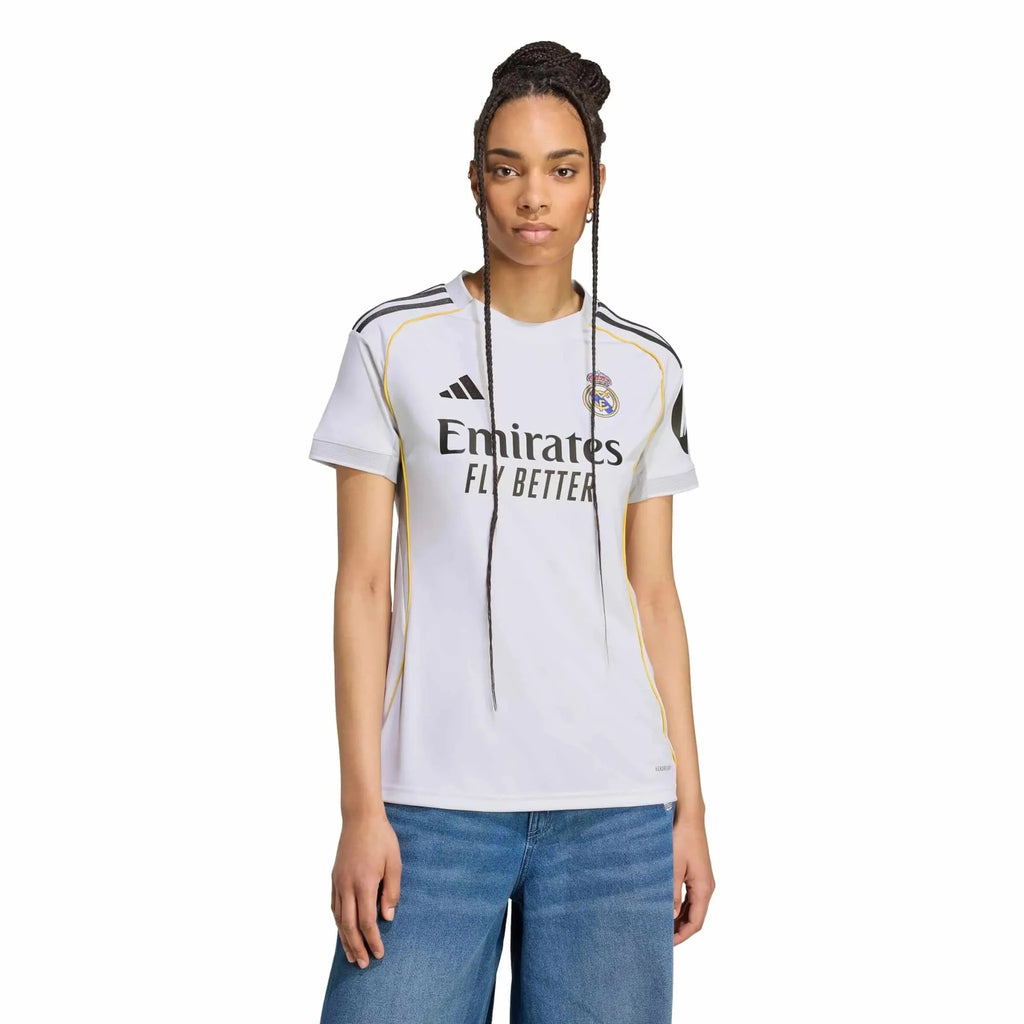 adidas 2025-26 Real Madrid Women's Stadium Home Soccer Jersey