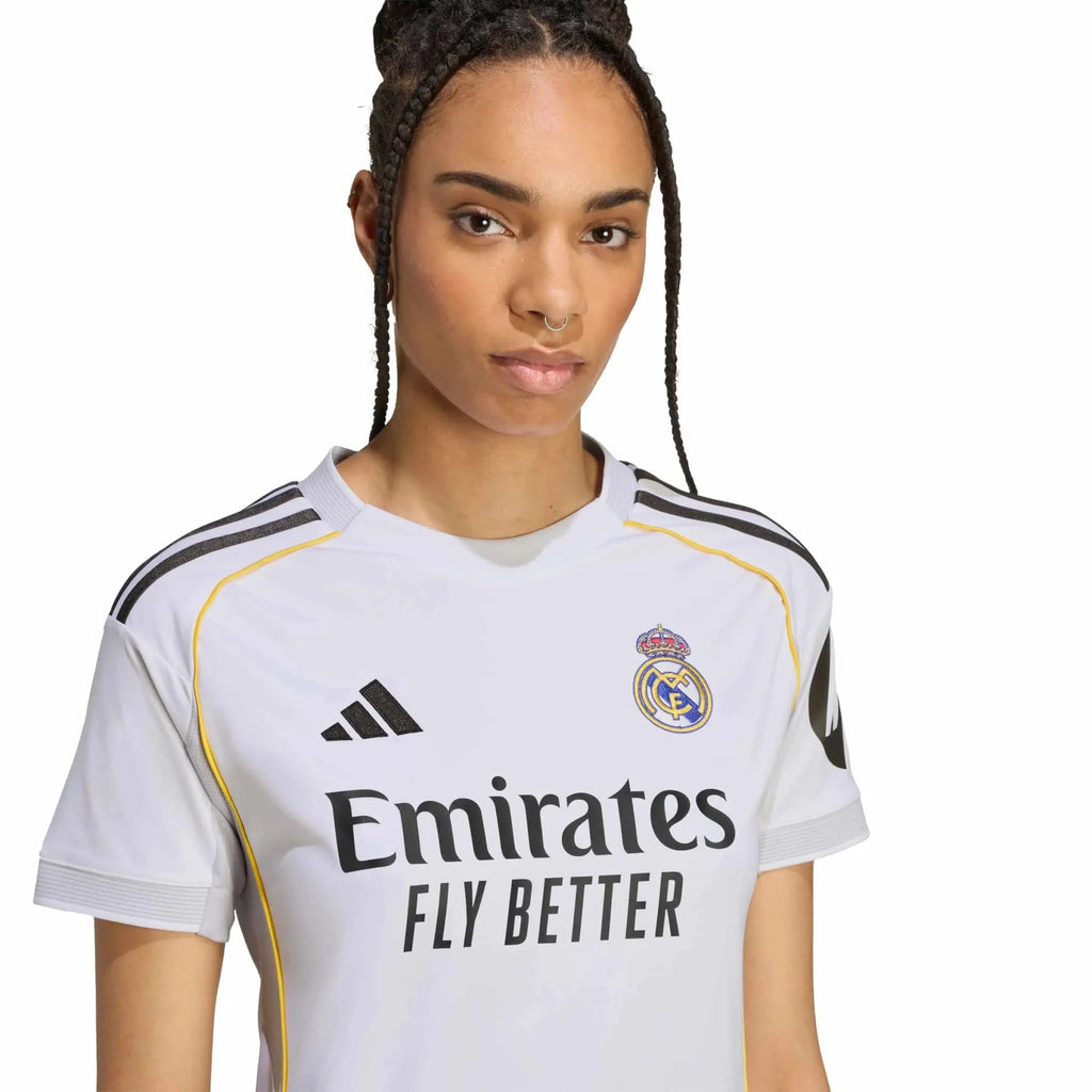 adidas 2025-26 Real Madrid Women's Stadium Home Soccer Jersey