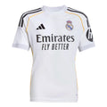 adidas 2025-26 Real Madrid Youth Stadium Home Soccer Jersey