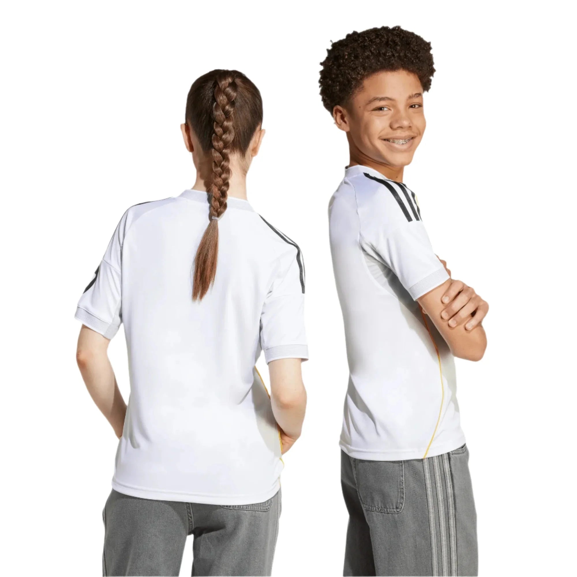 adidas 2025-26 Real Madrid Youth Stadium Home Soccer Jersey
