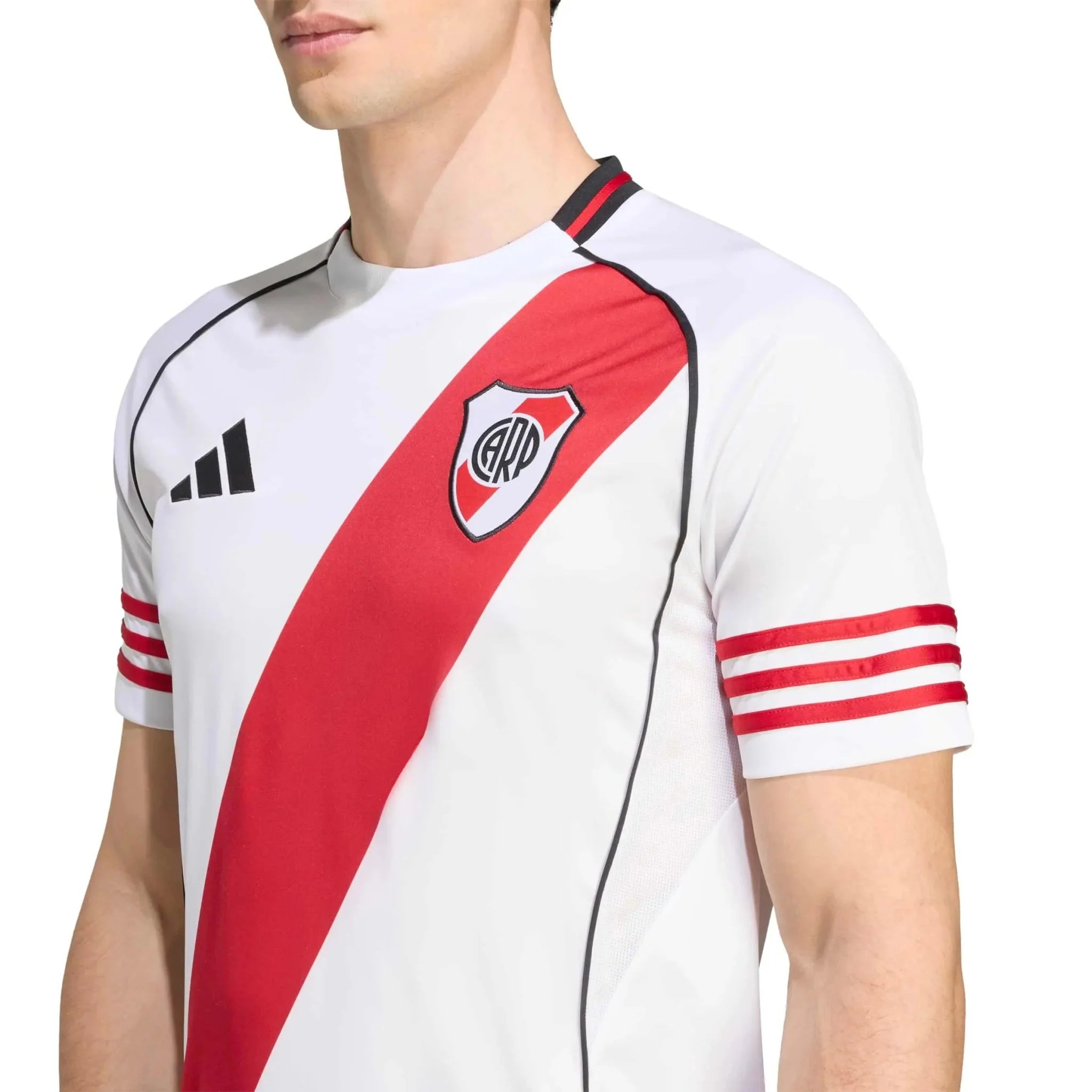 adidas 2025-26 River Plate Men's Stadium Home Soccer Jersey