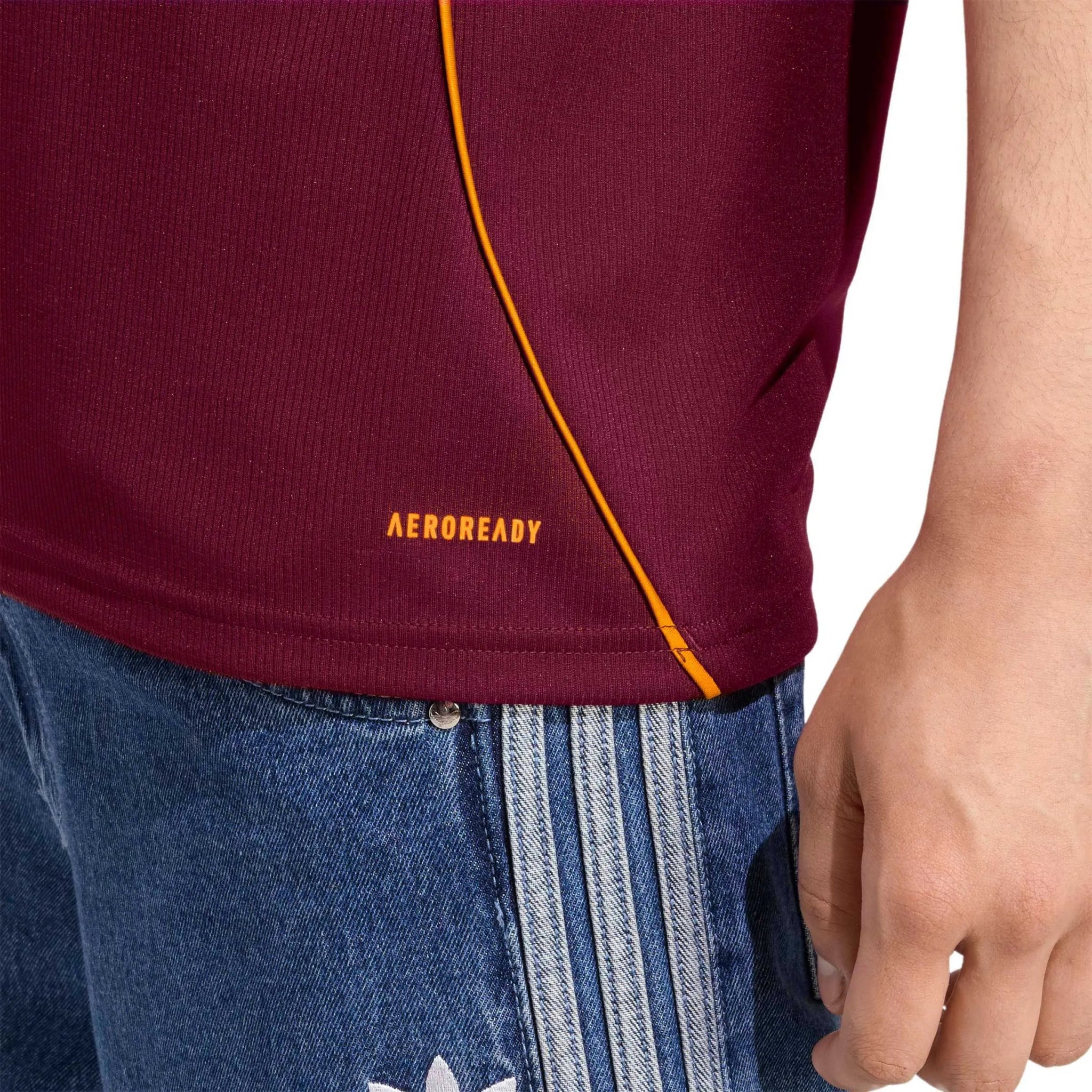 adidas 2025-26 Roma Men's Stadium Home Soccer Jersey