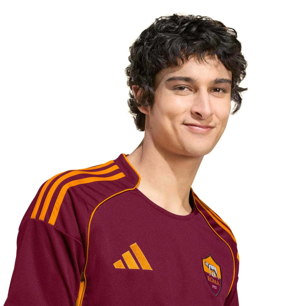 adidas 2025-26 Roma Men's Stadium Home Soccer Jersey
