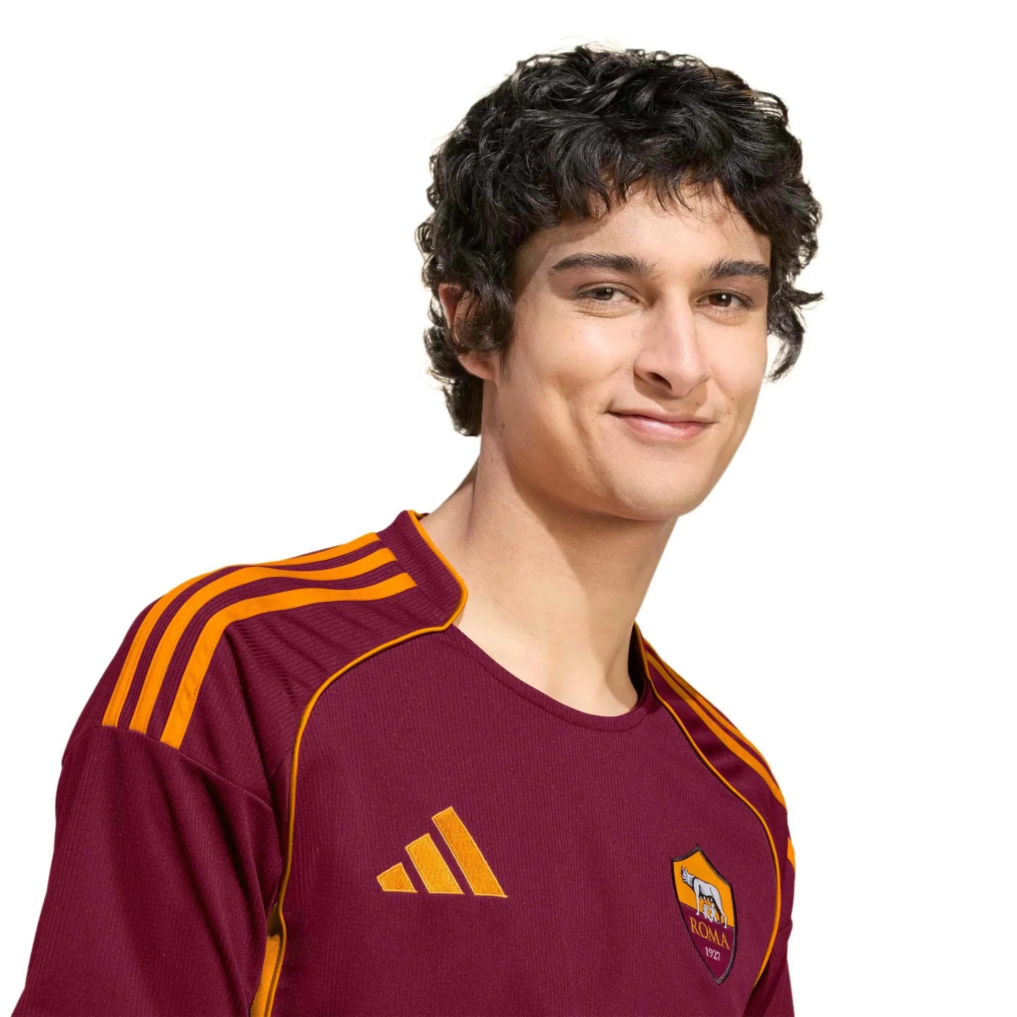 adidas 2025-26 Roma Men's Stadium Home Soccer Jersey