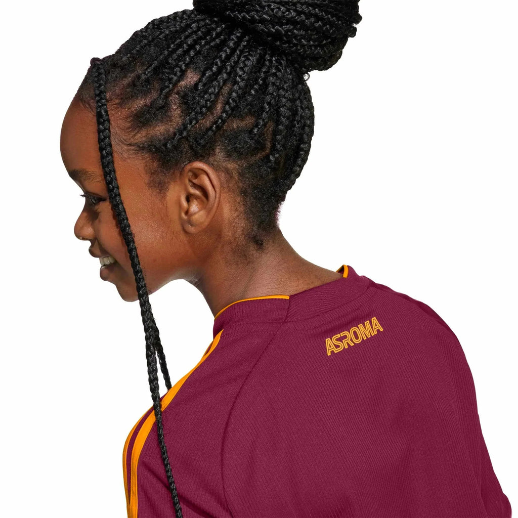 adidas 2025-26 Roma Youth Stadium Home Soccer Jersey