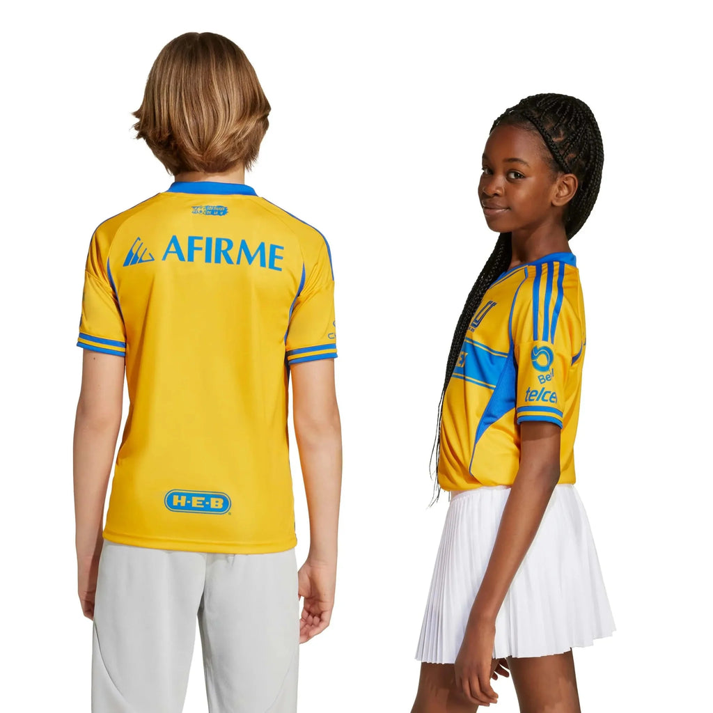 adidas 2025-26 Tigres Youth Stadium Home Soccer Jersey