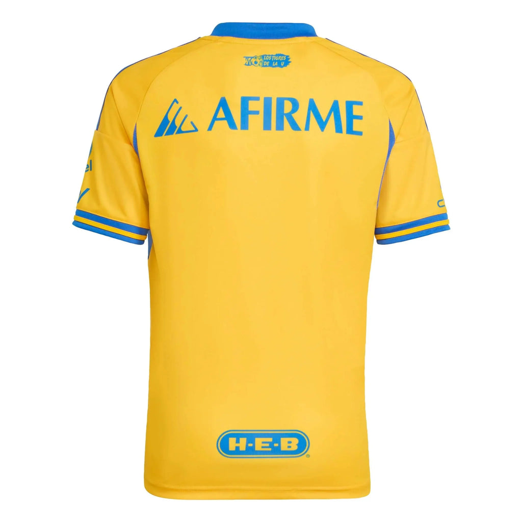 adidas 2025-26 Tigres Youth Stadium Home Soccer Jersey