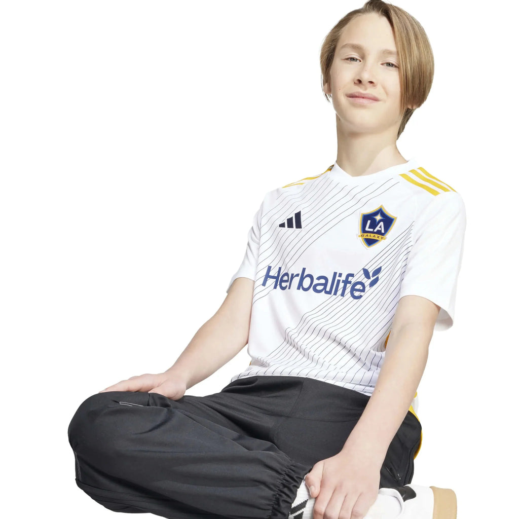 adidas 2025 LA Galaxy Youth Stadium Home Jersey