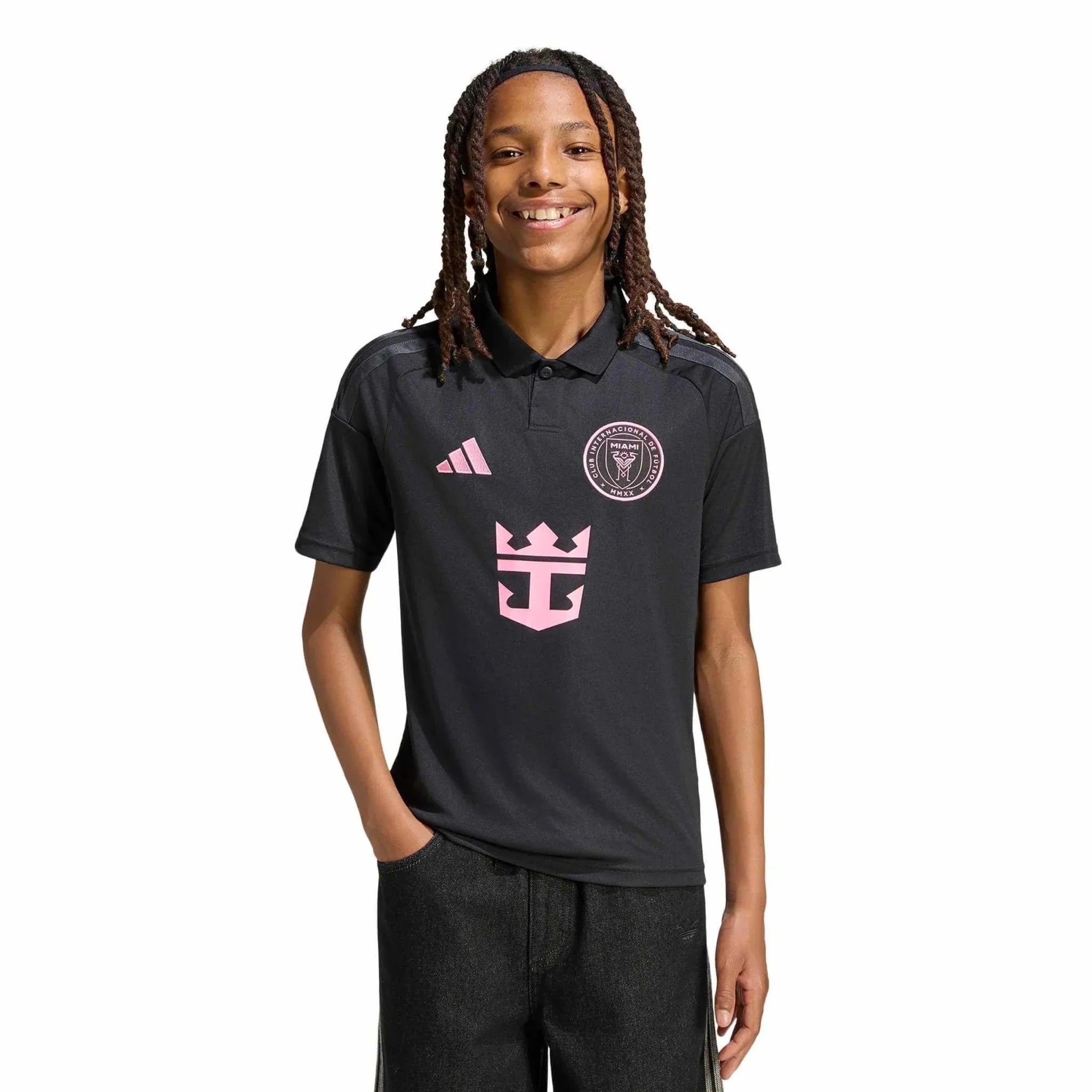 adidas 2026-27 Inter Miami Youth Stadium Away Soccer Jersey