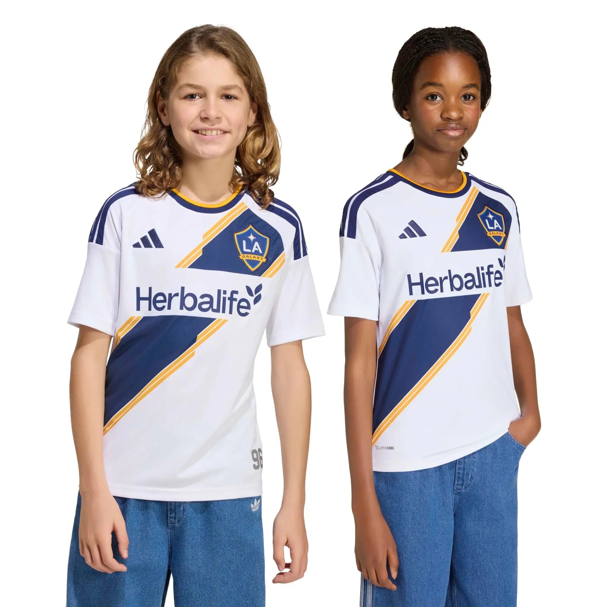adidas 2026-27 LA Galaxy Youth Stadium Home Soccer Jersey