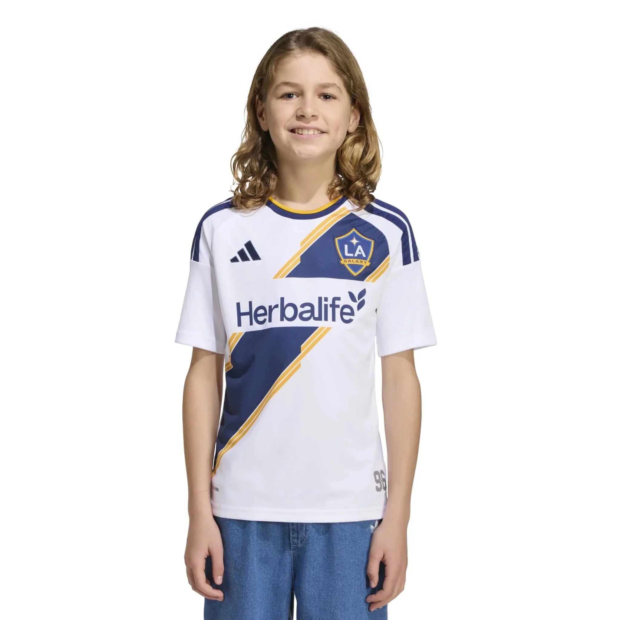 adidas 2026-27 LA Galaxy Youth Stadium Home Soccer Jersey