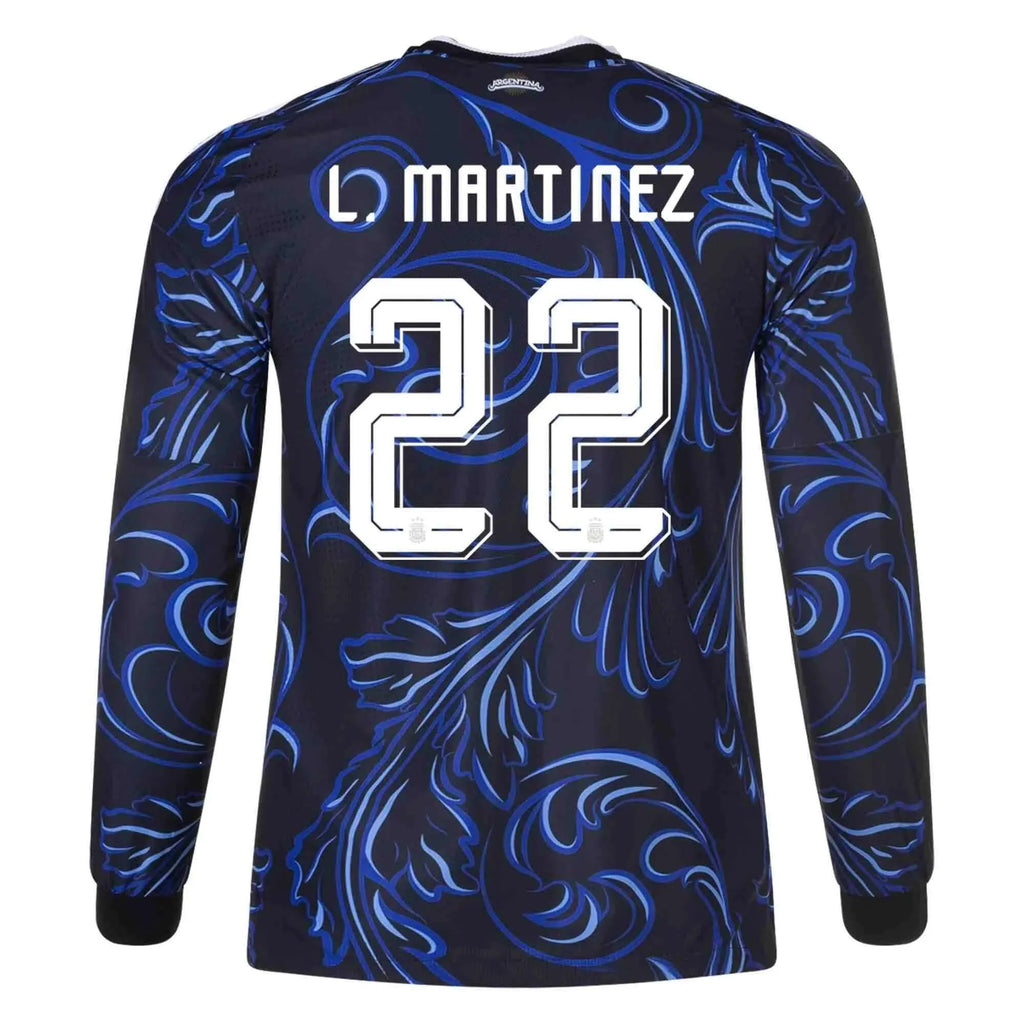 adidas 2026 Argentina Men's Authentic Away Long-Sleeve Soccer Jersey