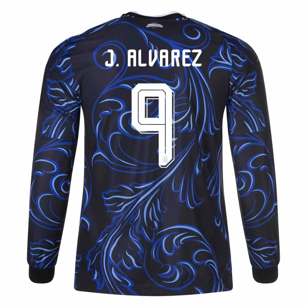 adidas 2026 Argentina Men's Authentic Away Long-Sleeve Soccer Jersey