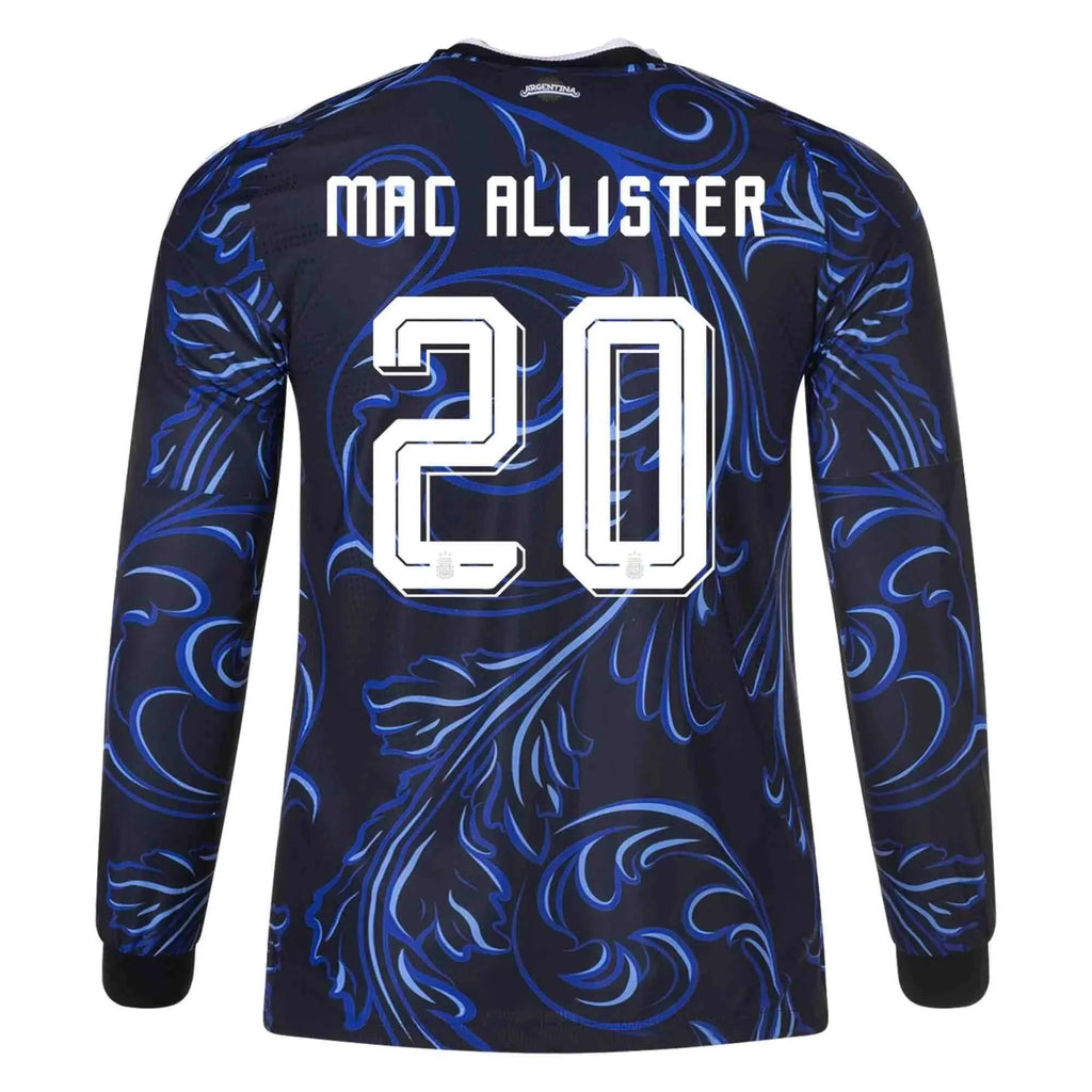 adidas 2026 Argentina Men's Authentic Away Long-Sleeve Soccer Jersey