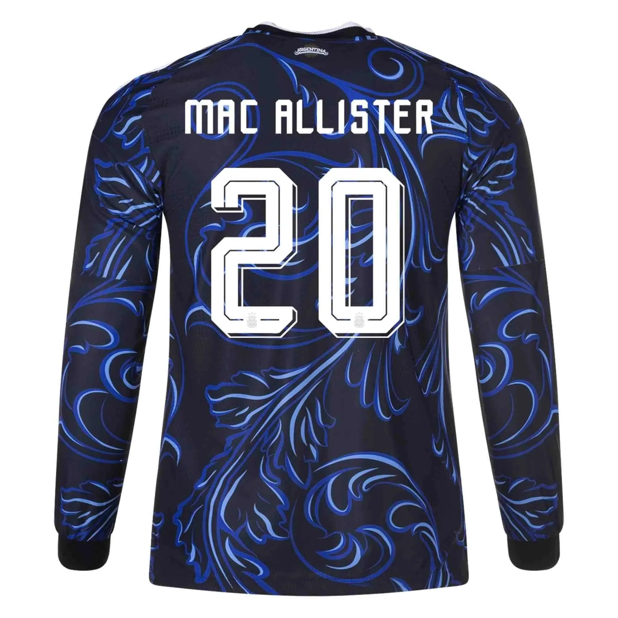 adidas 2026 Argentina Men's Authentic Away Long-Sleeve Soccer Jersey