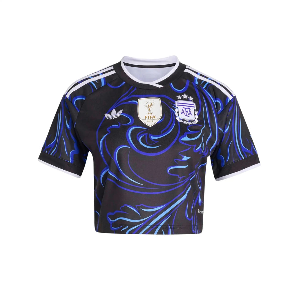 adidas 2026 Argentina Women's Stadium Away Cropped Soccer Jersey