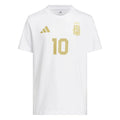 adidas 2026 Argentina Youth Messi Name And Number Tee