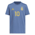 adidas 2026 Argentina Youth Messi Name And Number Tee