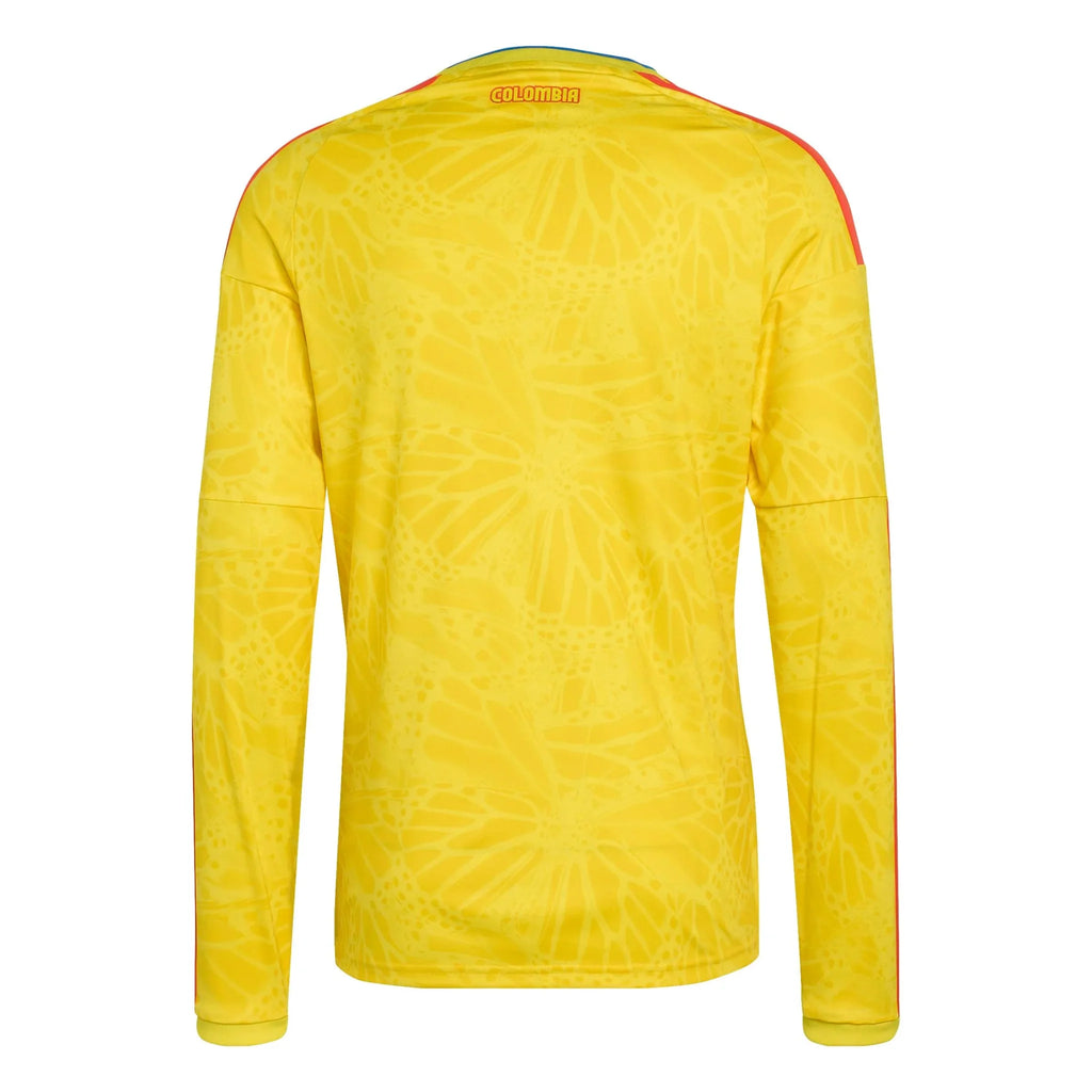 adidas 2026 Colombia Men's Stadium Home Long-Sleeve Soccer Jersey