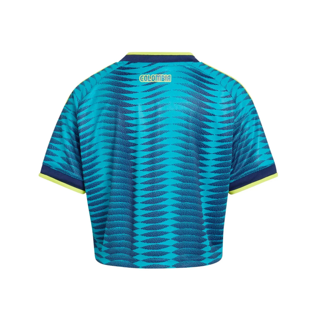 adidas 2026 Colombia Women's Stadium Away Cropped Soccer Jersey