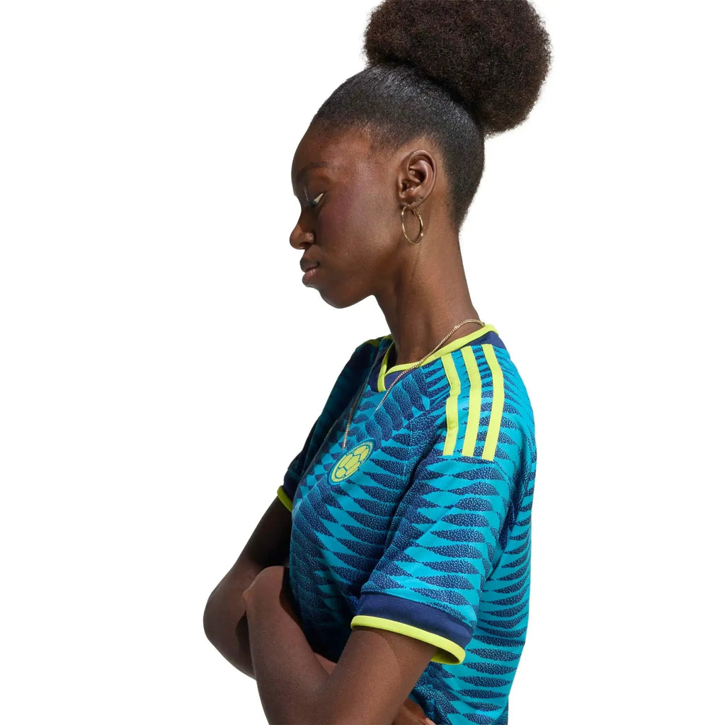 adidas 2026 Colombia Women's Stadium Away Cropped Soccer Jersey