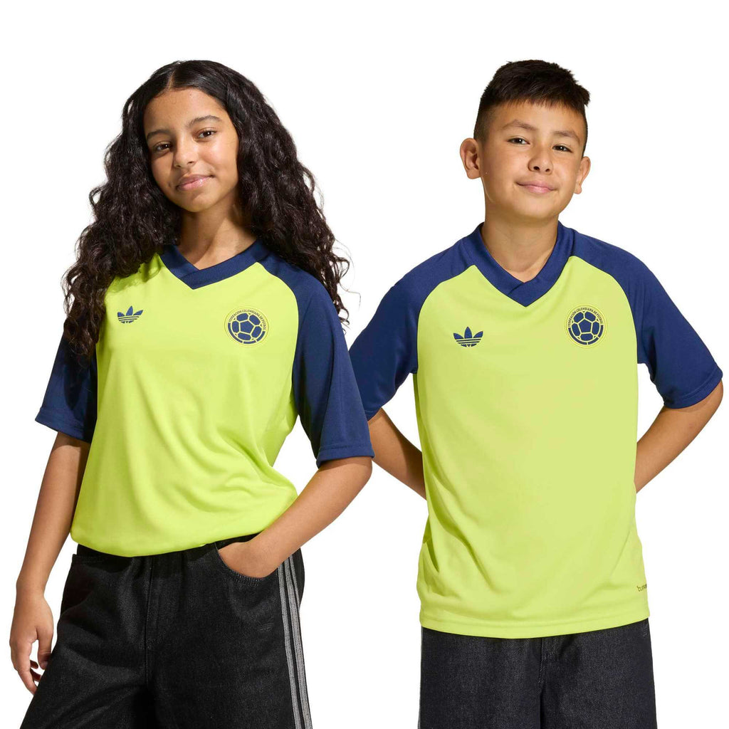 adidas 2026 Colombia Youth Away Pre-Match Soccer Jersey