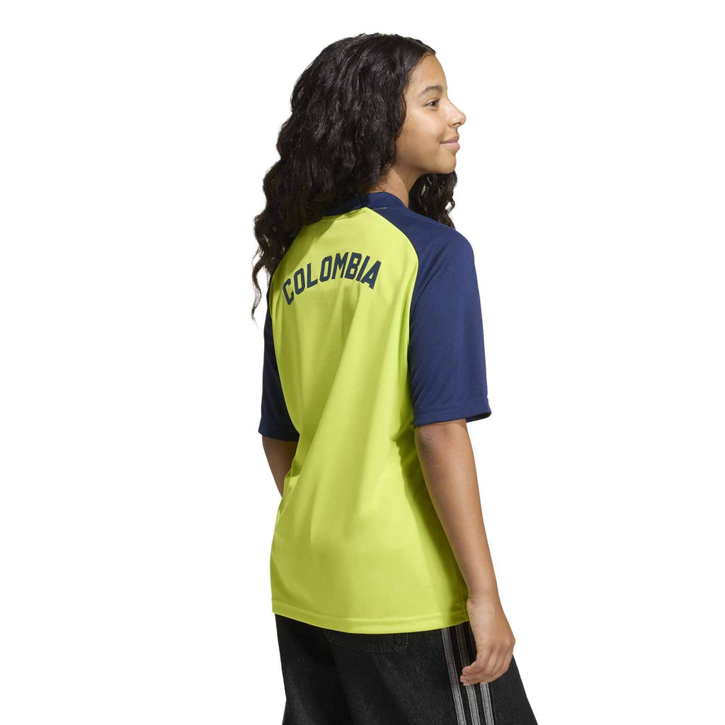 adidas 2026 Colombia Youth Away Pre-Match Soccer Jersey