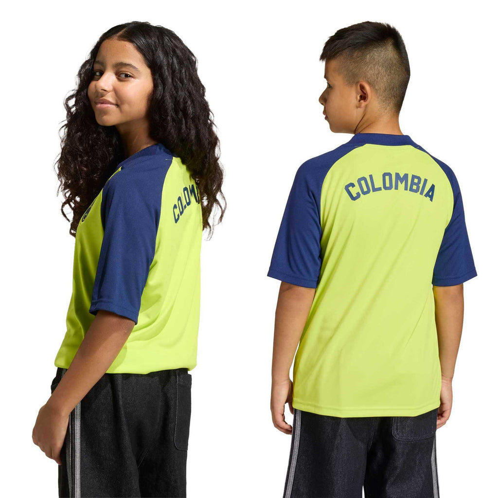 adidas 2026 Colombia Youth Away Pre-Match Soccer Jersey
