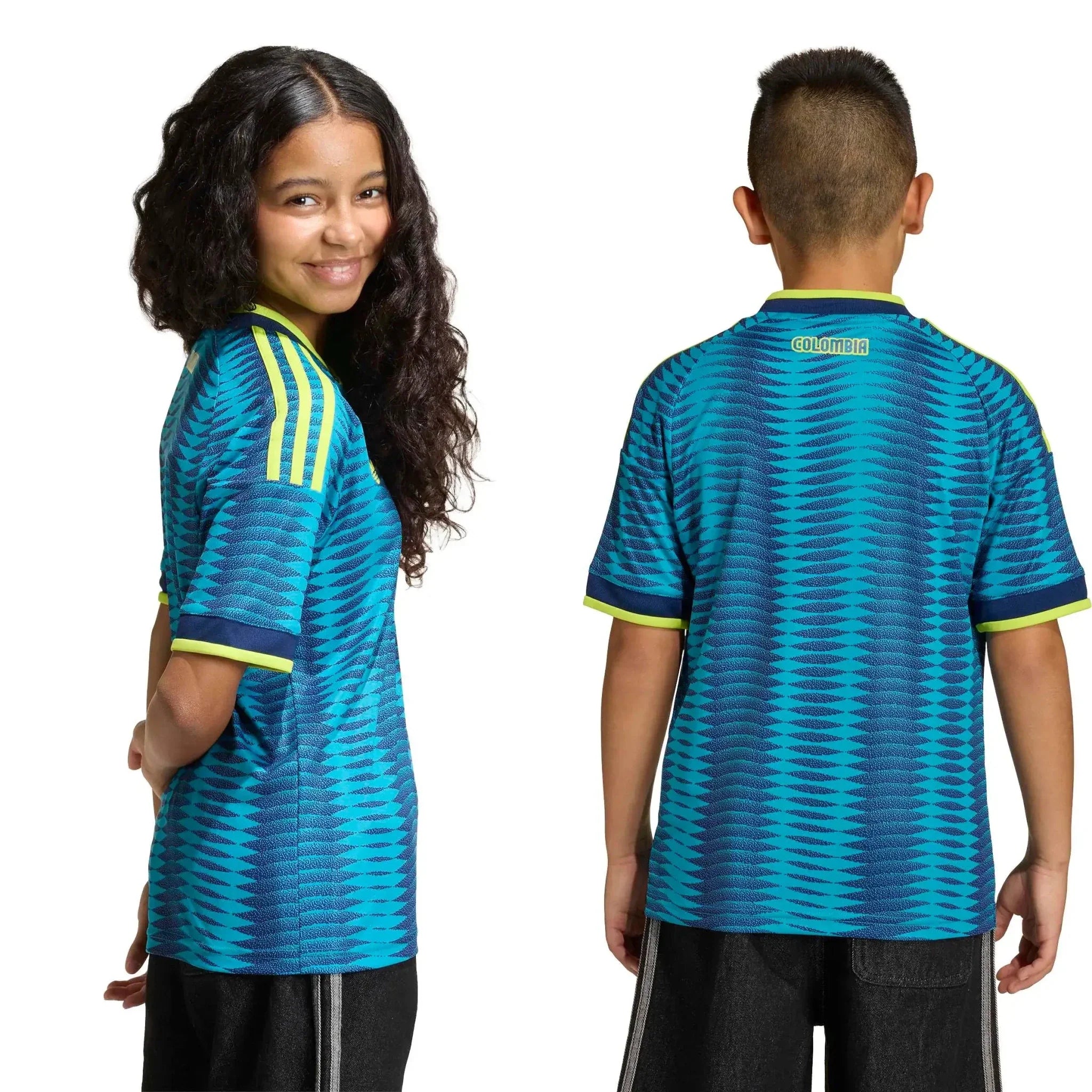 adidas 2026 Colombia Youth Stadium Away Soccer Jersey