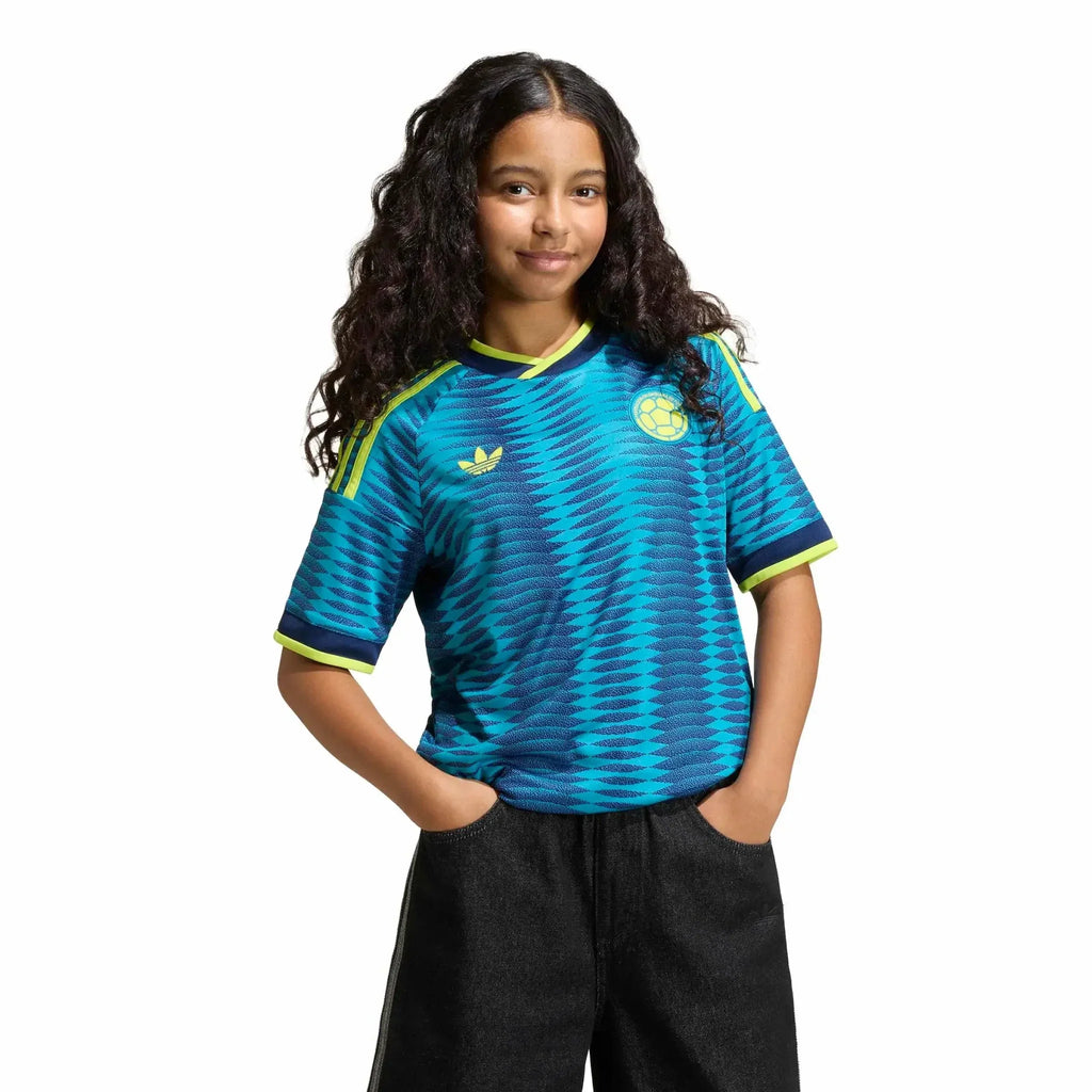 adidas 2026 Colombia Youth Stadium Away Soccer Jersey