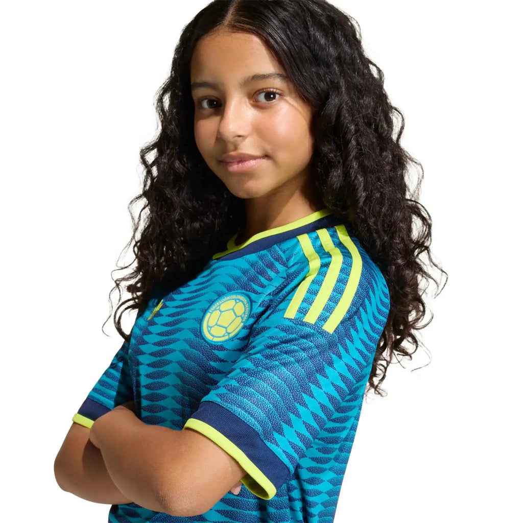 adidas 2026 Colombia Youth Stadium Away Soccer Jersey
