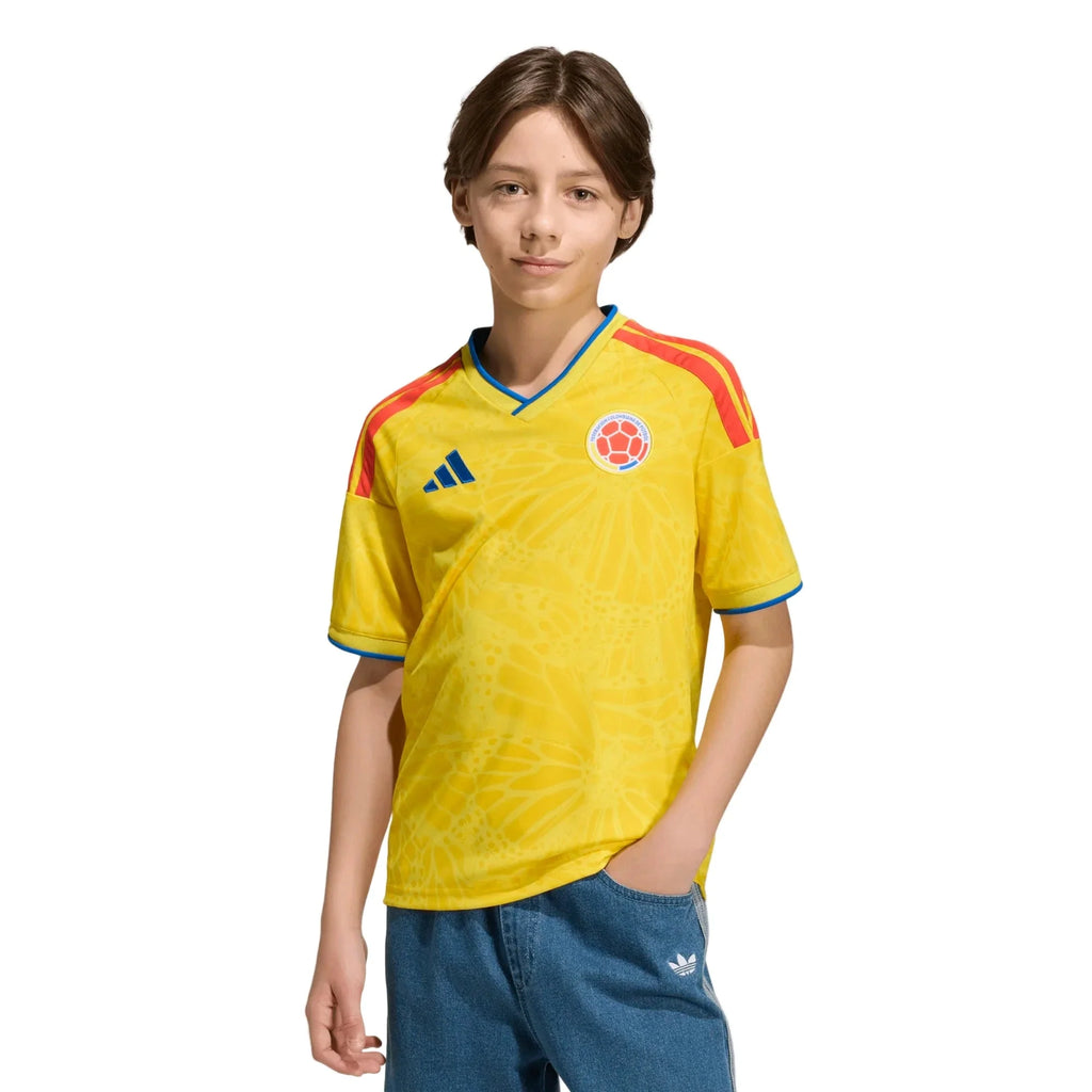 adidas 2026 Colombia Youth Stadium Home Soccer Jersey