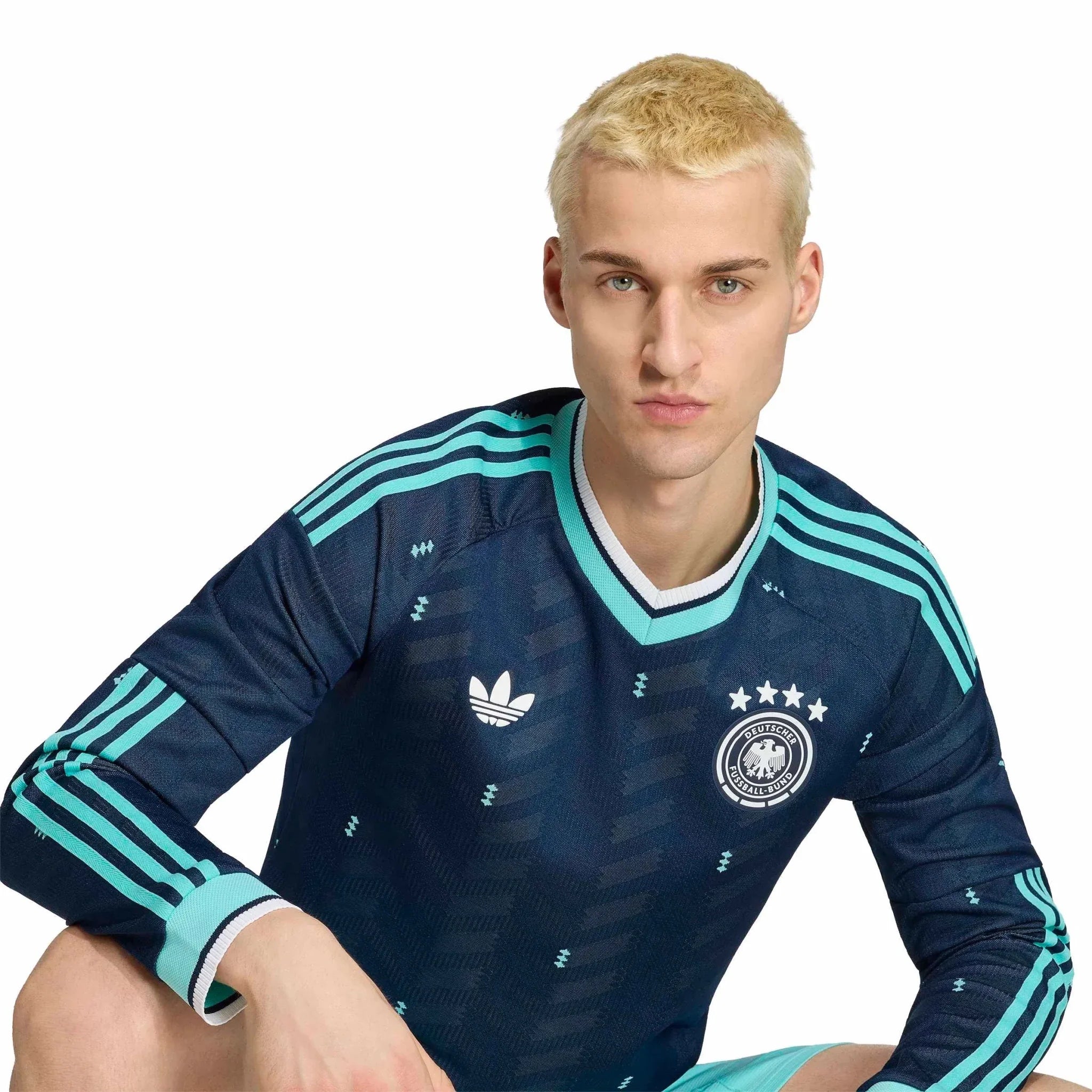 adidas 2026 Germany Men's Authentic Away Long-Sleeve Soccer Jersey