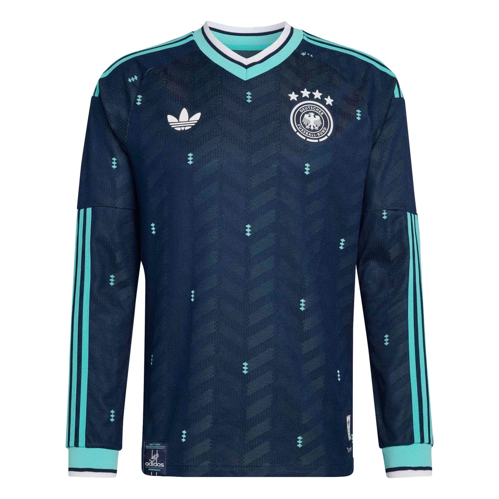 adidas 2026 Germany Men's Authentic Away Long-Sleeve Soccer Jersey